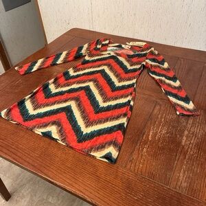 Anthropologie Aryeh Chevron Stripe Shirt Dress Size Small NWT
